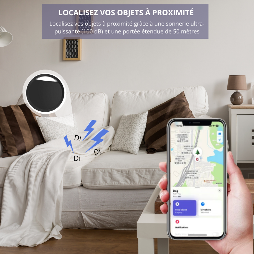 Tracker Bluetooth - Compatible Apple