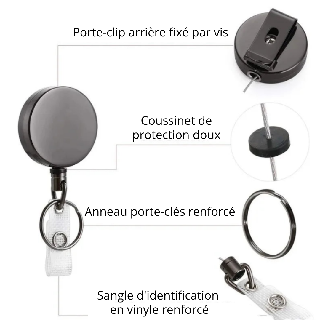 Porte-Clés Rétractable - Sécurité